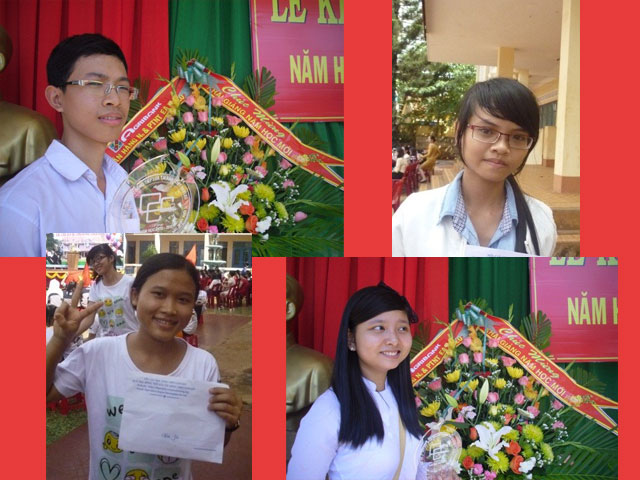 Danh sách học sinh được trao học bổng năm 2013